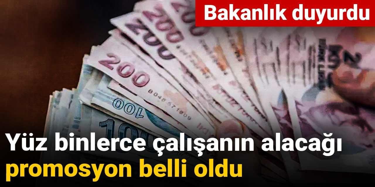 bakanlik duyurdu yuz binlerce calisanin alacagi promosyon belli oldu iCkOVkcj
